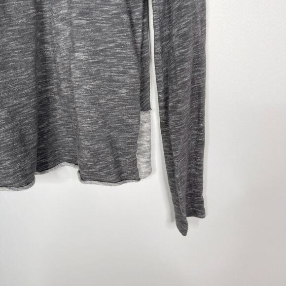 Free People Beach One Size Gray Heather Cowl Neck CocoonLong Sleeve Top Tunic OS - Picture 6 of 9